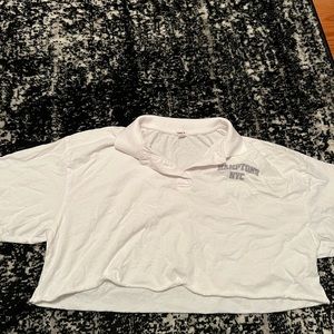 Garage cropped collar tee